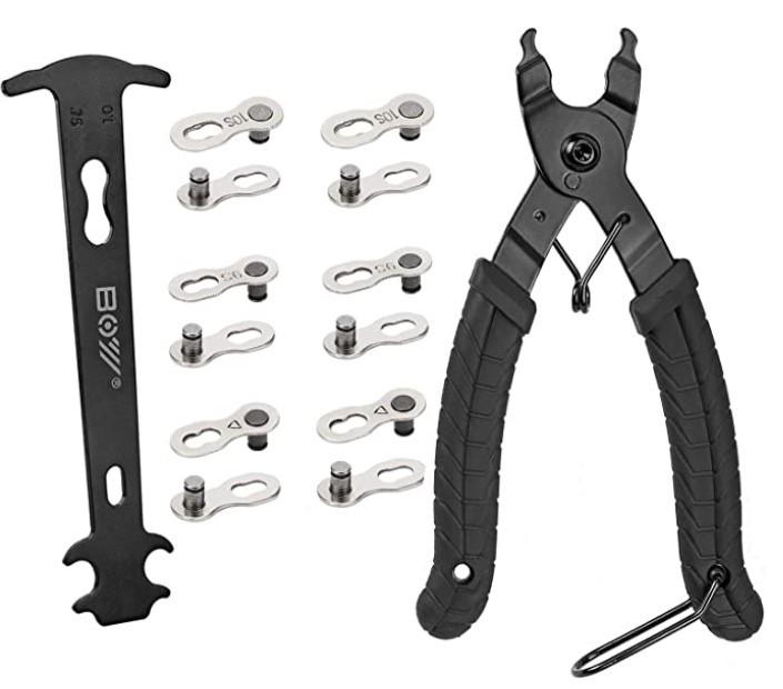 Mountain Bike Chain Tool Set: Caliper, Breaker, and Magic Buckle Pliers