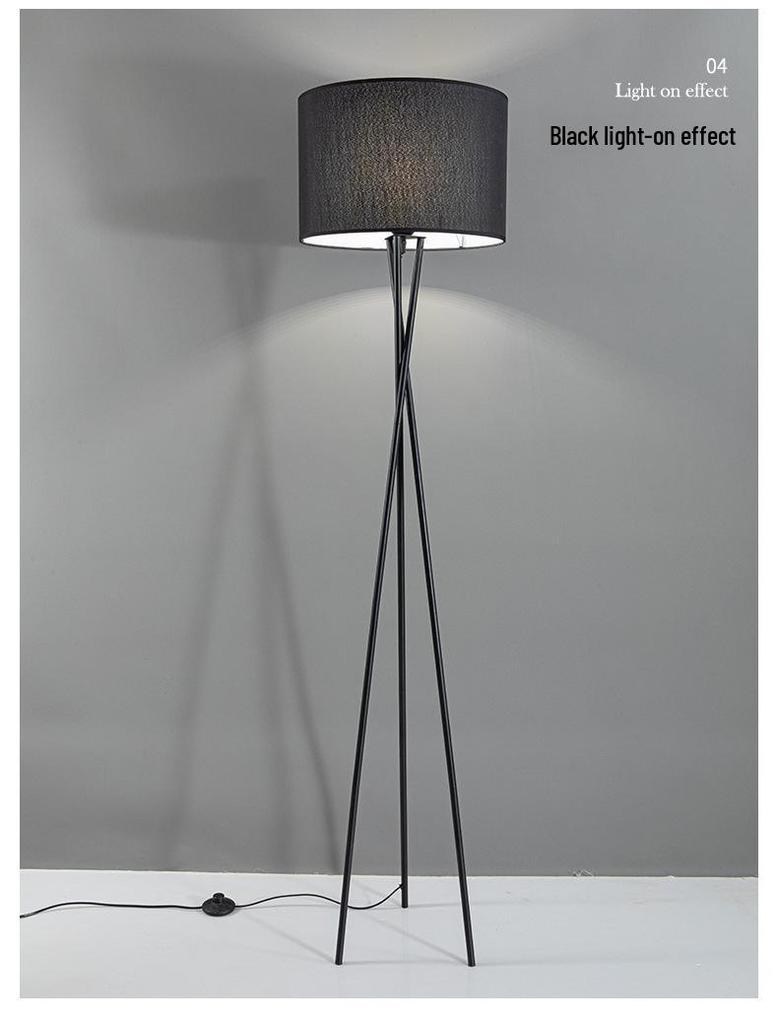 Nordic Modern Three-Legged Floor Lamp - Elegant Minimalist Lighting for Living Room, Bedroom, or Homestay.