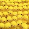 Easter Chick Ornament Yellow Cotton Ball Chicken Fluffy Chick Decoration for Home Office Easter Party Easter Basket Filler