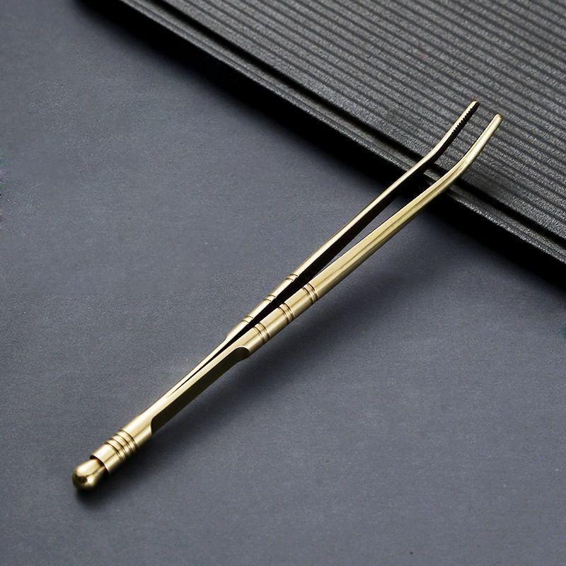 Messing Tee Clip Metall Toast Tong Reinem Kupfer Toaster Bagel Speck Pinzette Zucker Eis Tee Tong Teegeschirr Küche Zubehör Werkzeug NEUE