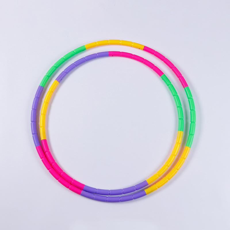 Sportowy Zdejmowany Kolorowy Hula-hop Sprzęt Dla Dzieci Przenośny Ćwiczenia Plastikowy Trening Fitness Koło Najlepsze Prezenty Dla Dzieci