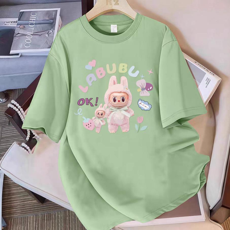 

Нова Гаряча Футболка з Принтом LaBuBu Жіноча Модна Літня Футболка з Коротким Рукавом та Круглим Вирізом Унісекс Одяг 2XL