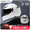 Full Face Motorcycle Helmet Electric Scooter Riders Adult Unisex ABS Safety With LED Rear Light 3C DOT Certified