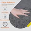 Premium Sklisikker Mikrofiber Badematte - 60cm x 40cm, Stålgrå, Pakke med 2, Mikrofiber