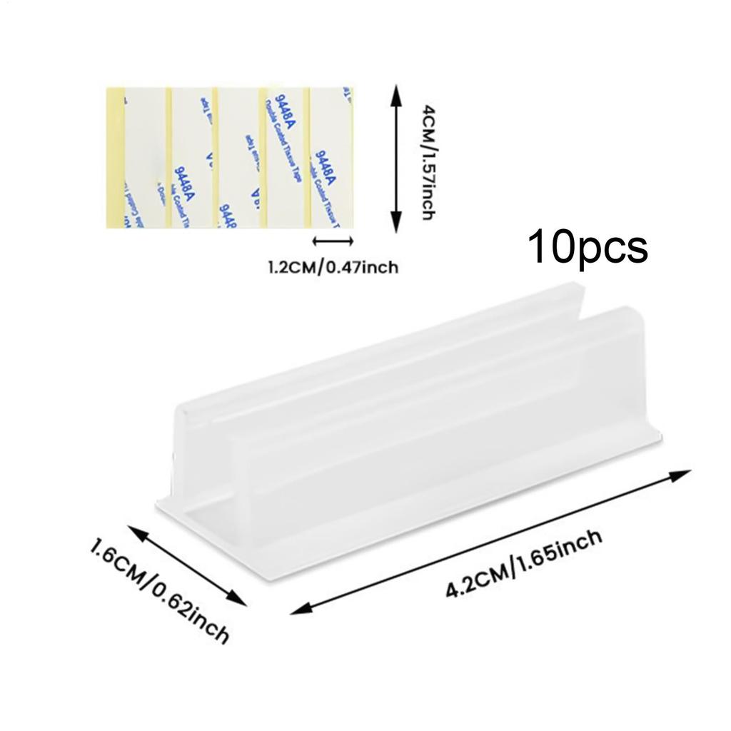 LED pásková světla Klipy Průhledné Vodotěsné Klipy pro LED pásky Držáky 10 kusů Neonové Upevnění Průhledné Vodotěsné Držáky Lepicí Držák