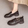 Dress Shoes Women Loafers Sheepskin Real Leather Low Heels Formal Business Suit Ladies 2025 Flats Shoes Spring Autumn Handmade