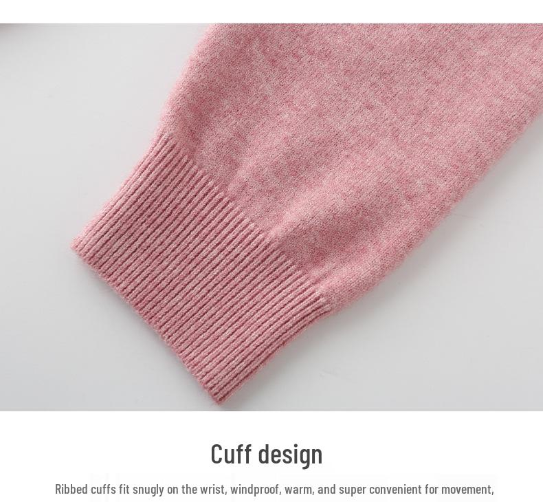 Spring and Autumn Loose Knit Cardigan for Middle-aged Women - Round Neck, Single-breasted Sweater