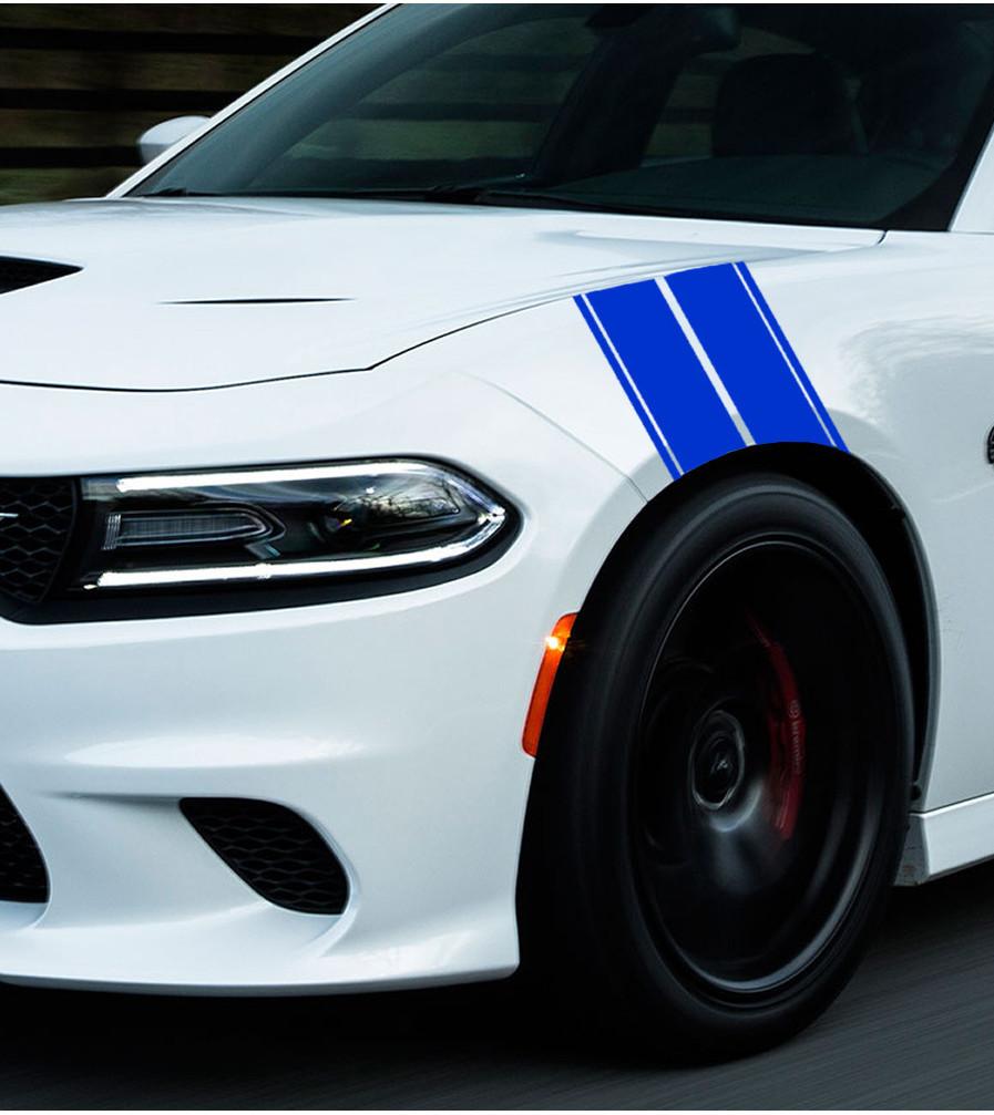 Premium Quality Hash Racing Stripe Decal For Car Truck Suv Fender Hood Bumper