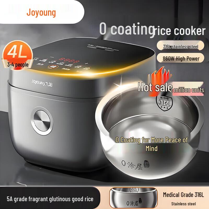 Joyoung 4L 316L Stainless Steel Multi-functional Electric Rice Cooker
