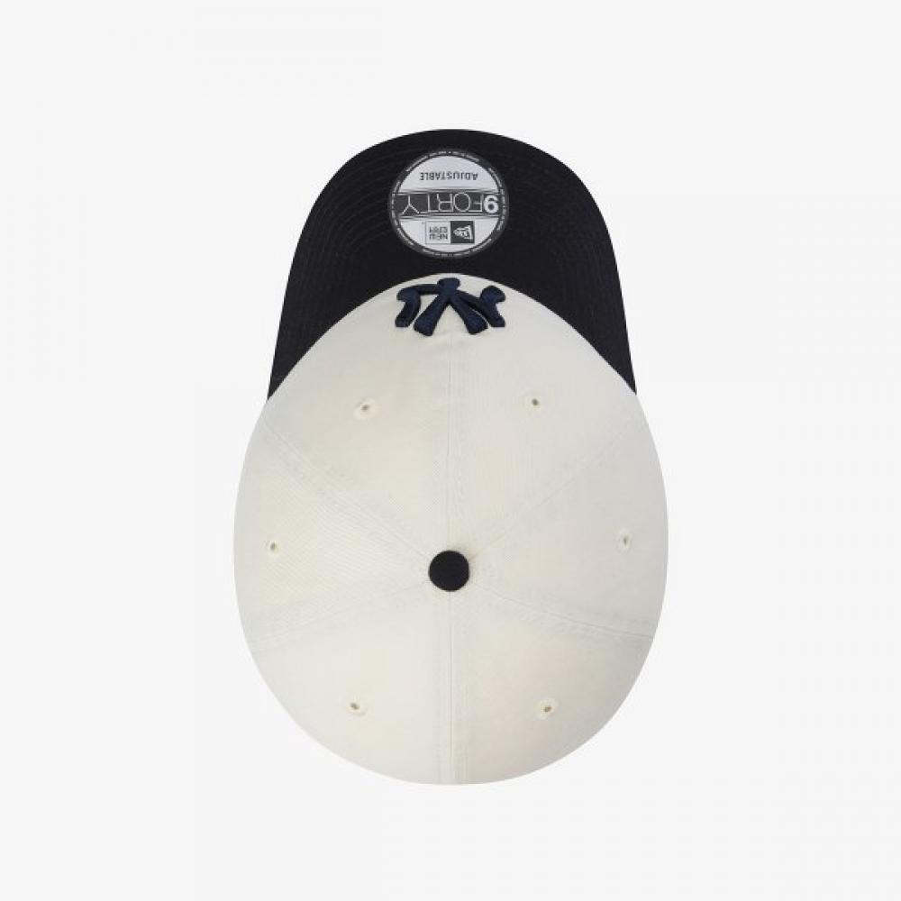 New Era Mlb New York Yankees Basic Unstructured Ballcap Ivory 15131668