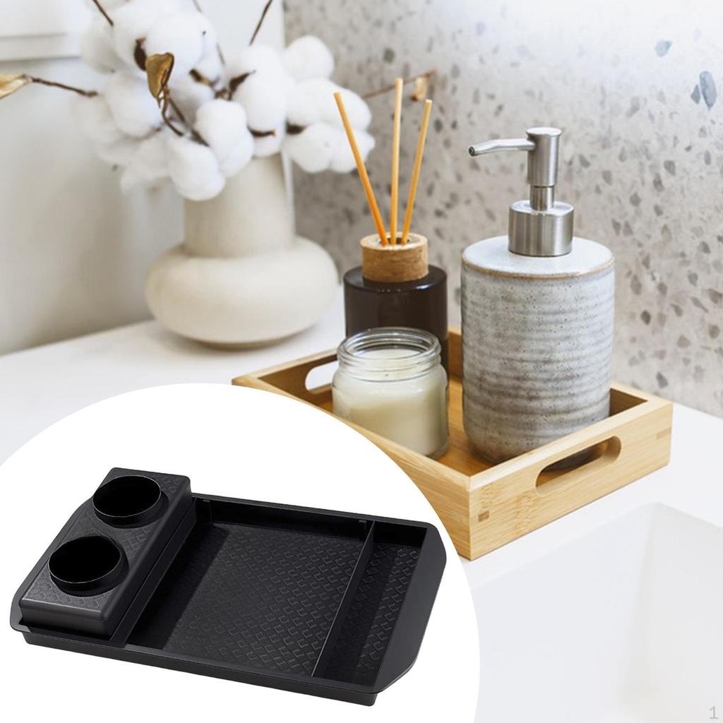 Vanity Tray Bathroom Organizer Counter Versatile Modern Utility Storage for Living Room