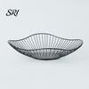 Heavy-duty Fruit Holder Metal Wire Basket Decorative Stand for Kitchen Countertop Home Storage Organizer Decor Single Tier Iron Serving Bowl