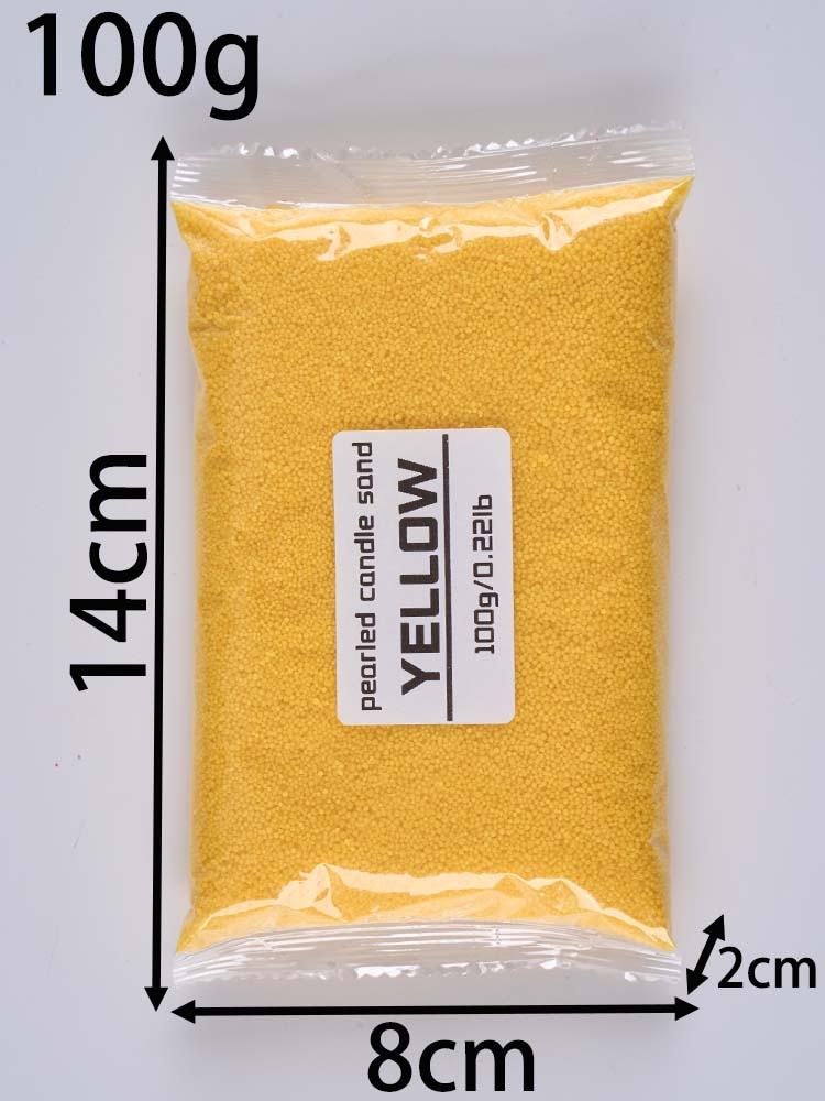 100G Sabbia Colorata Cera Ghiaccio Fiorito Cera Fai da Te Candele Profumate Materiali per la Realizzazione Colori Cera Fiocco di Neve Cera Perla Materiali per Pittura con Sabbia