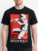 Naruto Shippuden T Shirt Mens M Black Kakashi Graphic Japanese Anime Red Tee