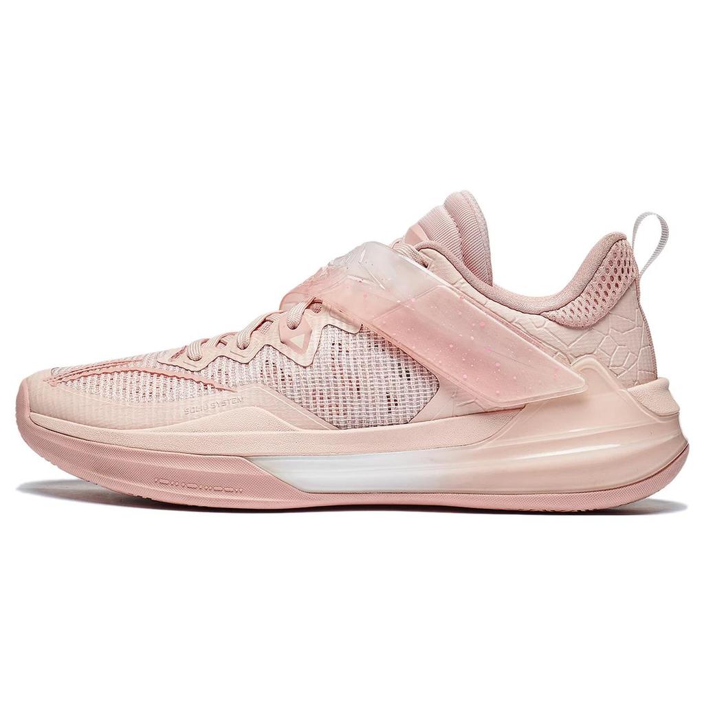 New LiNing Liren3 TEAM Durable Breathable Low Top Basketball Shoes Men's Peach Orange Pink ABAS095-9
