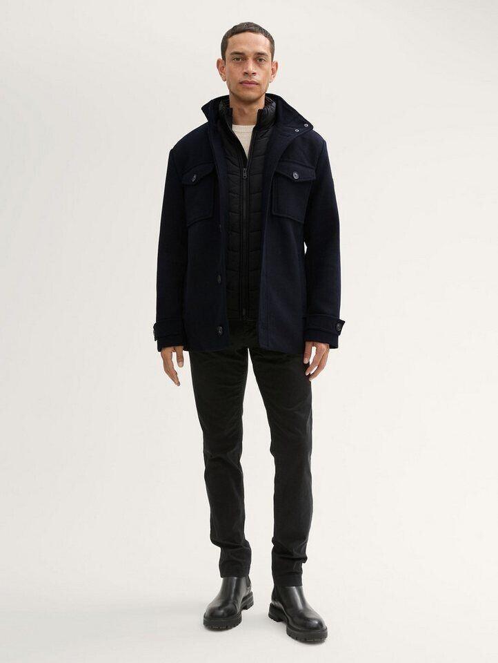 Пальто Tom Tailor 2-In-1 Jacke Mit Wolle (1042209) sky captain blue