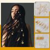 200PCS Hair Beads for Women Braids, Loc Jewelry for Hair, Dreadlocks Accessories, Metal Gold Silver Clips Cuffs Coils Shells Rings for Hair Braiding