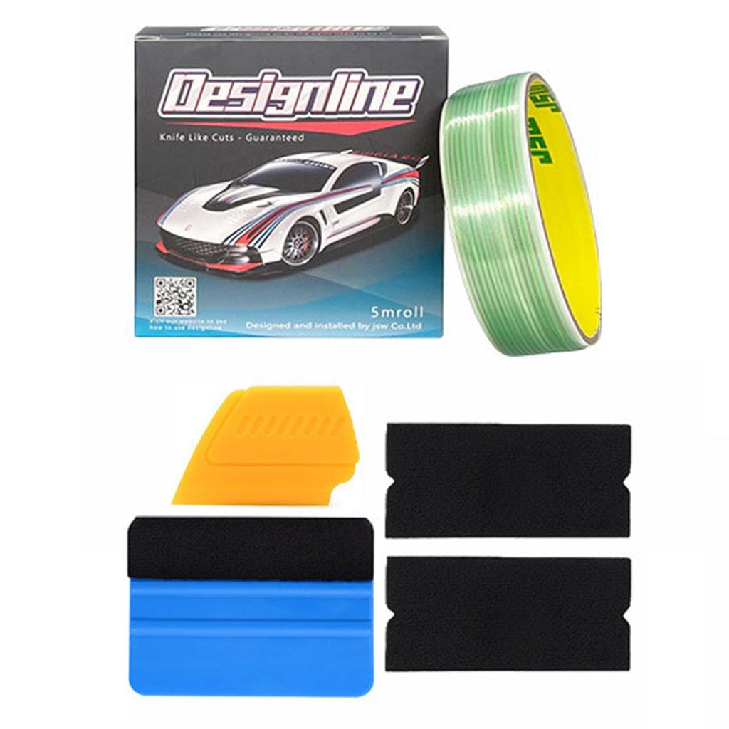 Tape Cutting Tape Car Wrapping 5M/10M Blue Applicator Squeegee Yellow Detail Squeegee Black