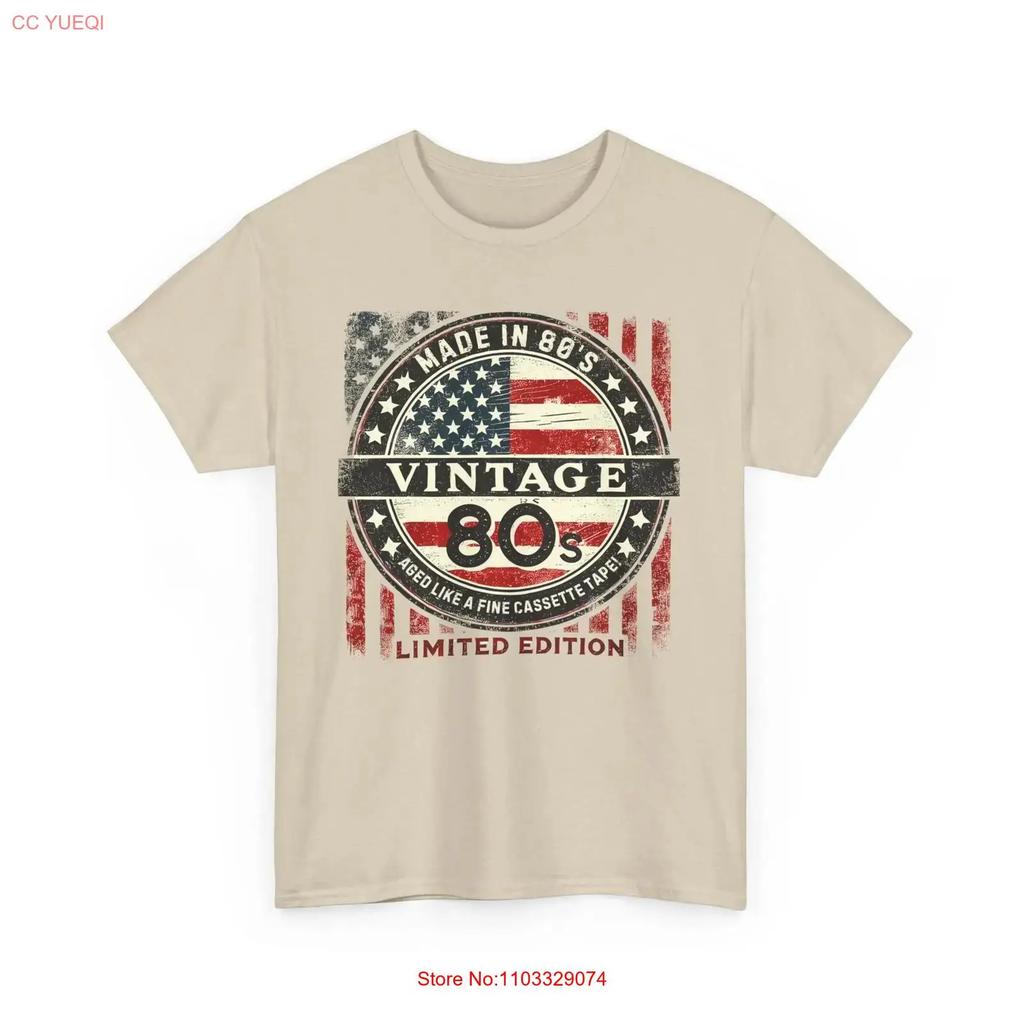 Vintage 80s Aged Like a Fine Cassette Tape Limited Edition Retro T Shirt Vintage Washed Streetwear Graphic Breathable Stretched