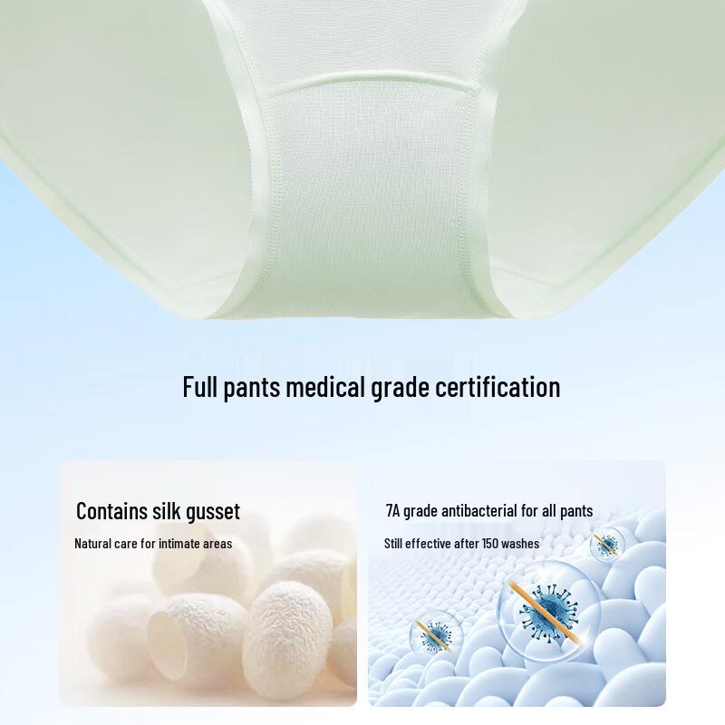 Songshan hedvábné modalové antibakteriální dámské spodní prádlo 7A