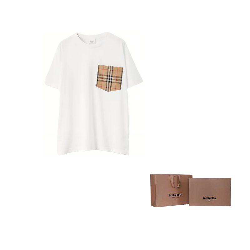 Burberry SS21 T Shirt Women's White Loose Fit 80433861