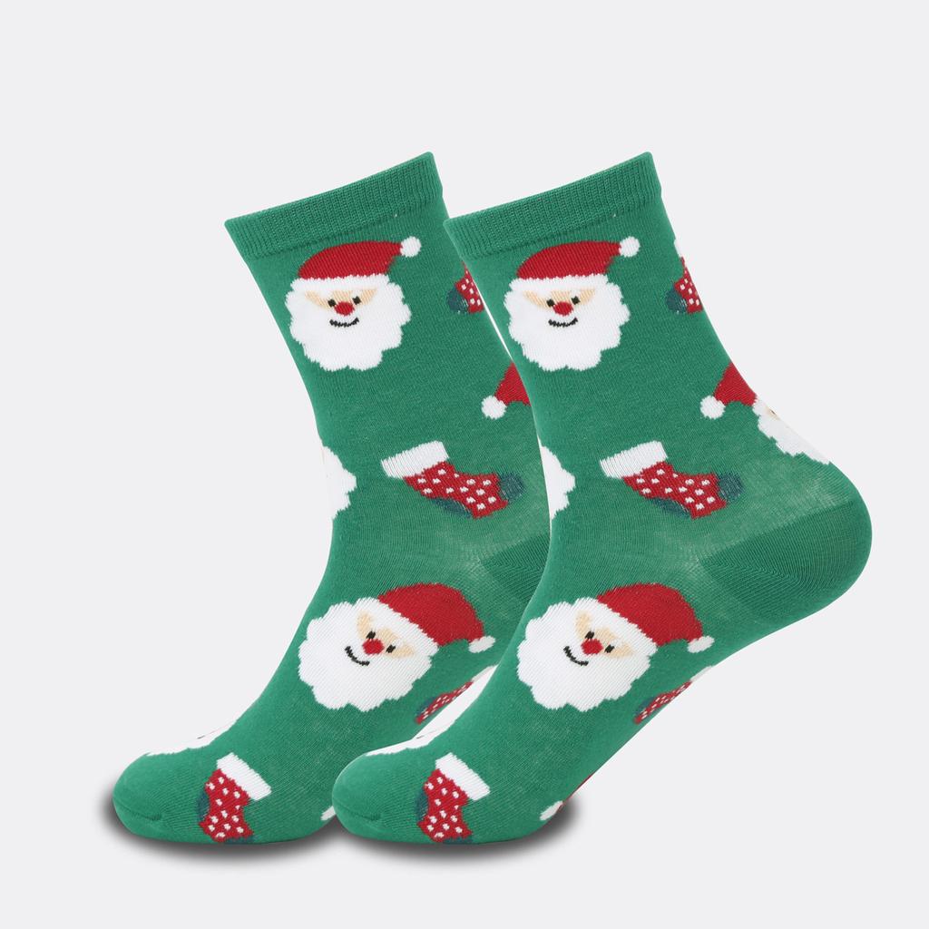 Women's Socks Christmas Socks Christmas Multicolored Cartoon Christmas Cotton Socks