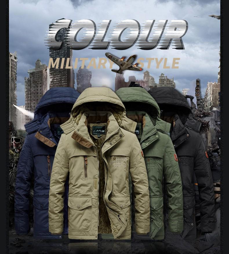 Retro Style Men's Windproof Cotton Jacket - Washed, Fleece Lined, Thickened (2025).