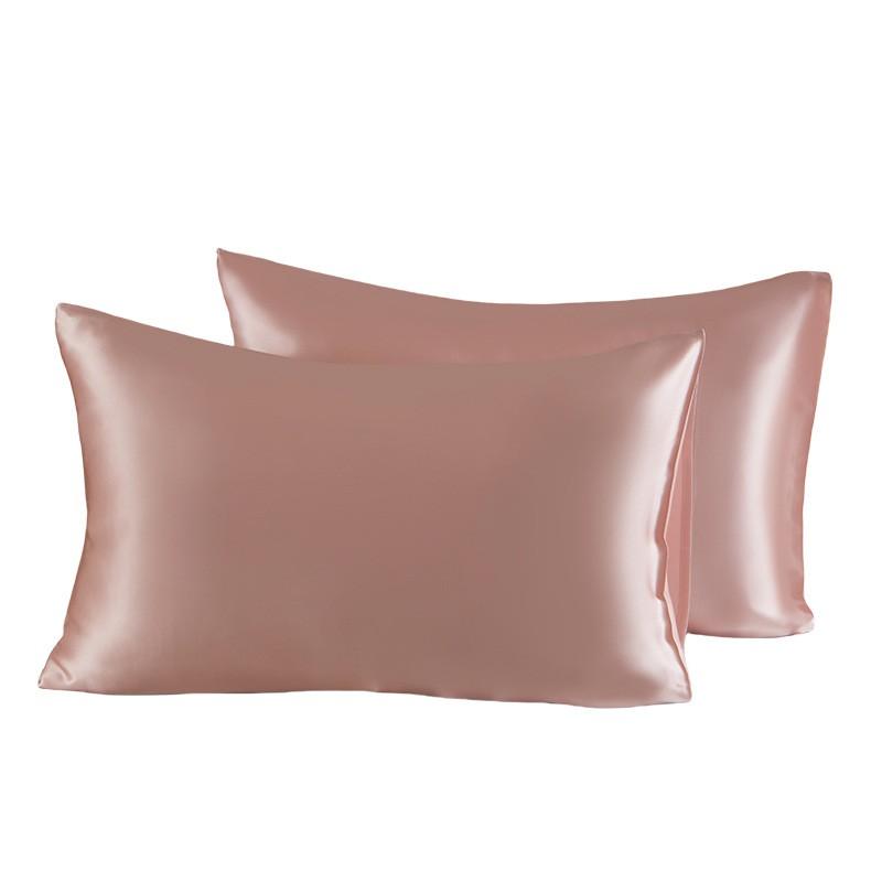 100% Pure Mulberry Silk Pillowcase 19 Momme Satin Weave Zipper/Envelope Bedding Comfort