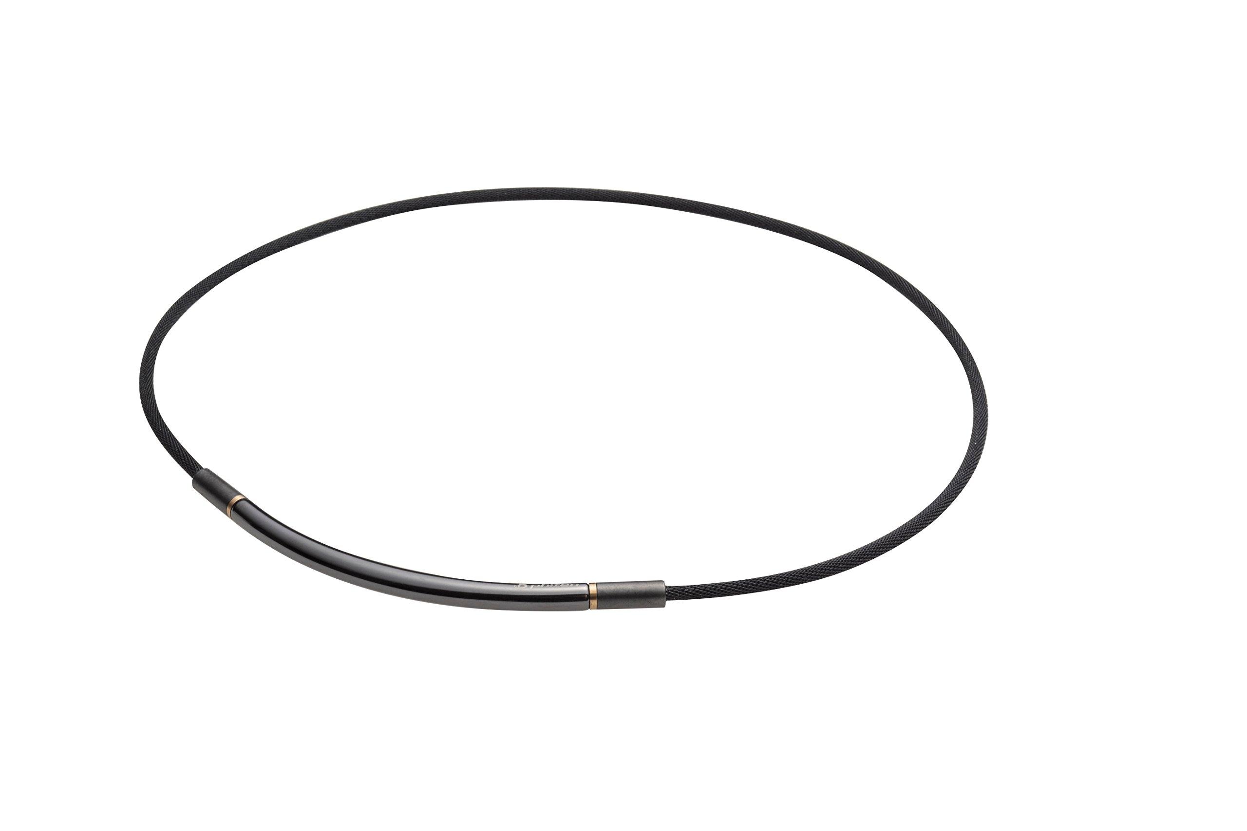 

phiten Necklace RAKUWA Neck Metax Round 40cm Black/Gold