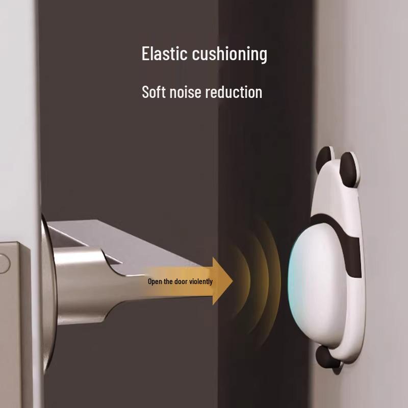 Silicone Cute Pet Door & Wall Bumper Sticker - Penguin & Panda Design