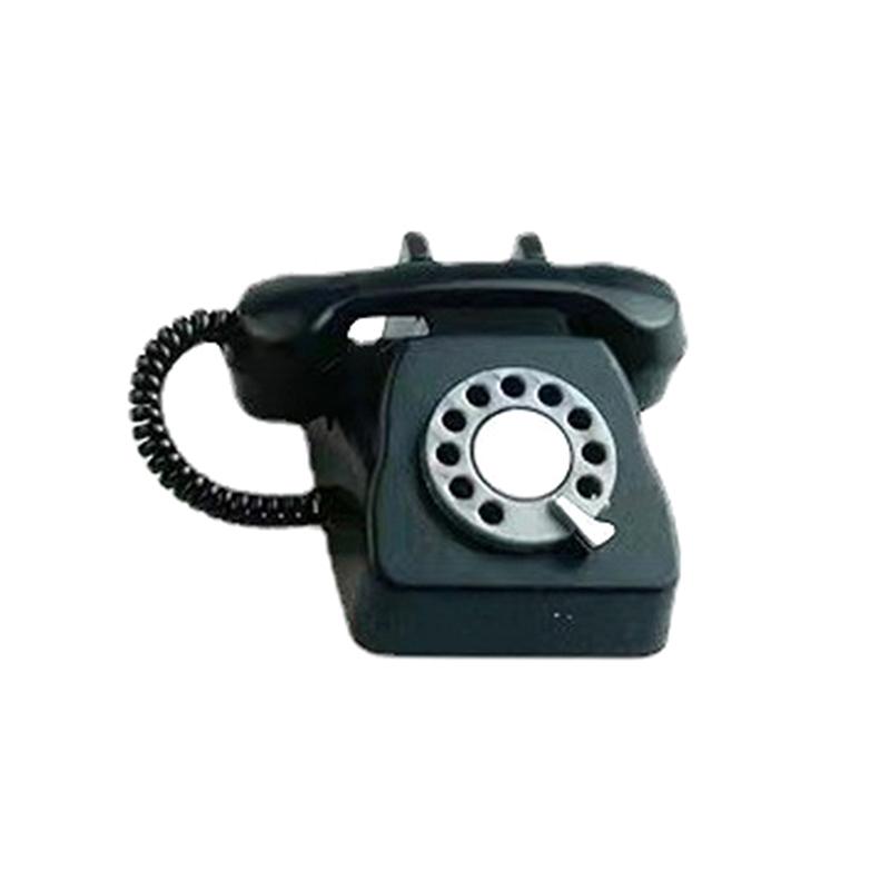 1/12 Dollhouse Miniature Plastic Telephone Classic Furniture Decor Kids Pretend Play House Toy Gift Accessories