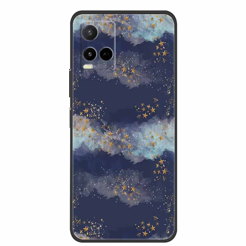 Marble Case For Vivo Y33s Silicone TPU Soft Phone Fashion Cover For Vivo Y33 S Case V2109 Funda Luxury Shockproof Cartoon Coque