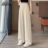 Xuezf Fei Women's High-Waist Draped Straight Leg Casual Pants