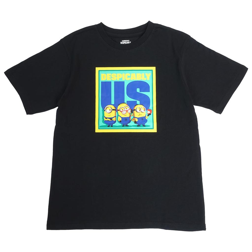 FinePlus Minions Despicable Me DM4 Box Print T-Shirt, Mel, Ron, Dave, Character Merchandise