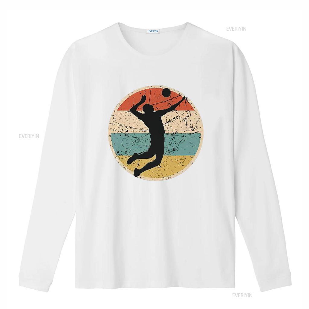 Mens Volleyball Player Team Fun Retro Vintage Colors Cool T Shirt Black M Vintage Washed Slightly Fashion Unisex Graphic Homme
