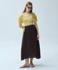 Waiowai Color Strap Pleated Long Skirt_2 Colors