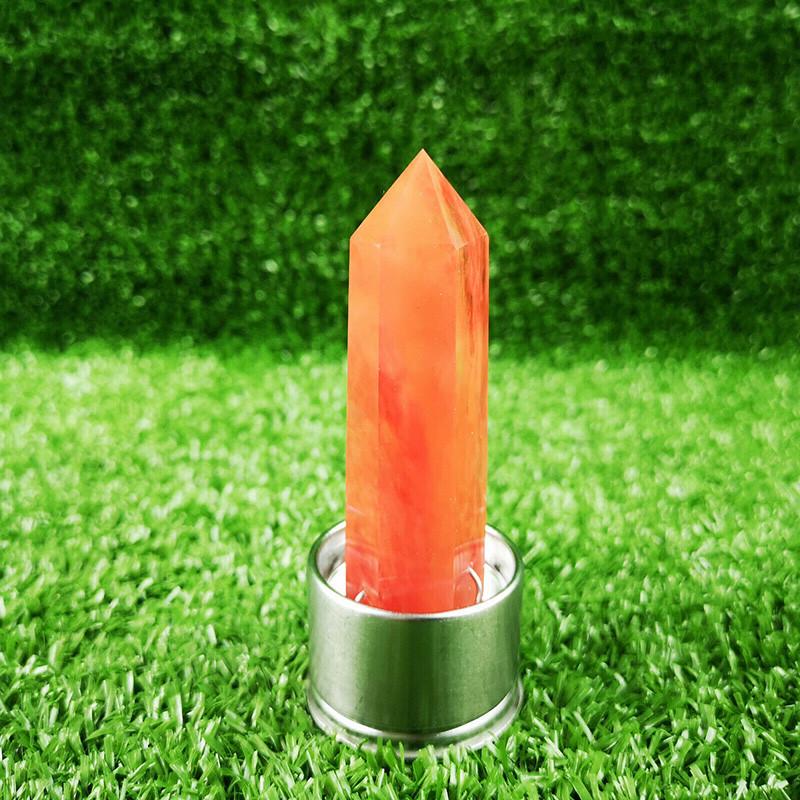 Elixir Crystal Quartz Water Bottle Natural Obelisk Point Wand Reiki Rock Healing