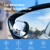 2PC Car Blind Spot Rearview Round Shape Wide-Angle 360 Degree Adjustable Universal Waterproof Car Mirror Rain Blocker Blind