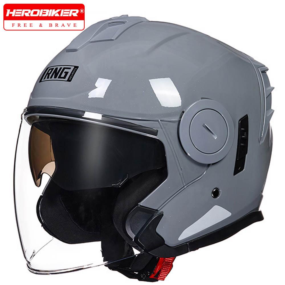 Motocross Helmet Riding Safety Helmets 3/4 Open Face Helmets Summer Motorcycle Helmet Waterproof And Drop-proof Helmet For Men