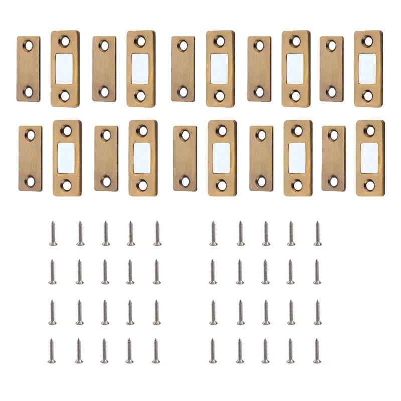 Heavy Duty Stainless Steel Magnetic Cabinet Door Catches Adhesive Drawer Magnets Magnetic Door Holder for Cabinets
