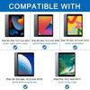 Coque iPad 10,2 Pouces - Protection Anti-Rayures - Verre Trempé - Support Multi-Angle - Vert