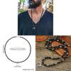 Collier pendentif lune vintage à motif géométrique pour hommes et femmes