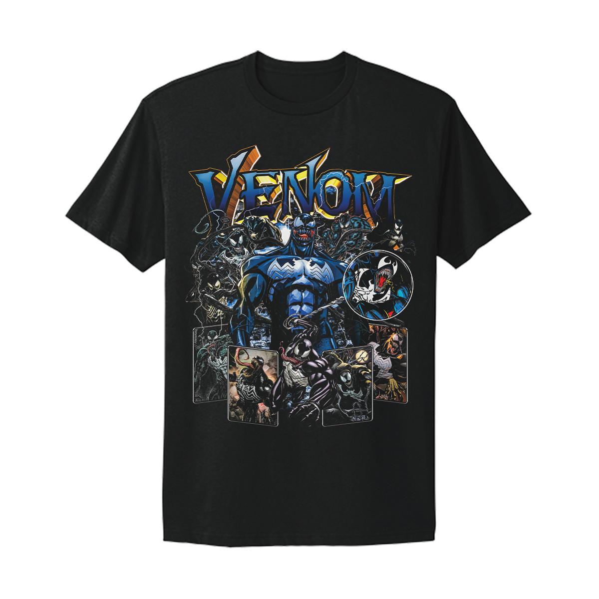 Venom Carnage Eddie Brock Marvel Sony Movie retro vintage graphic design T-shirt L