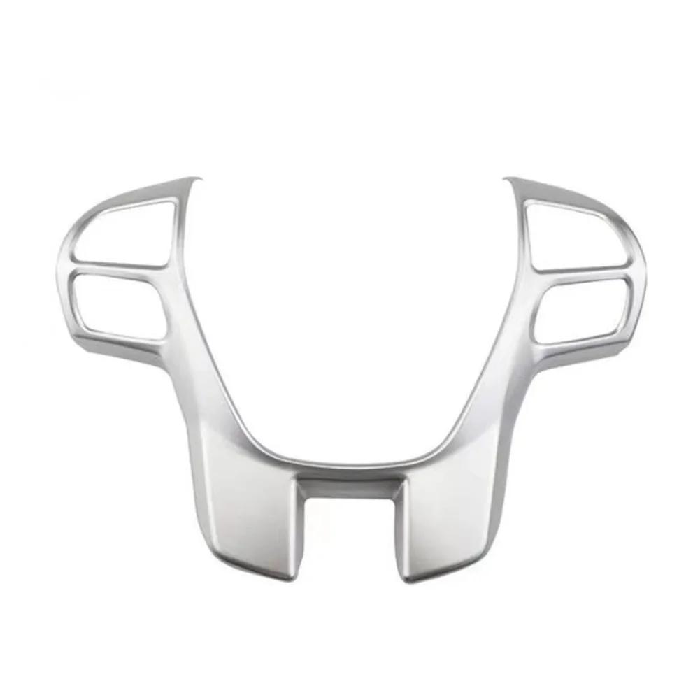 

1 шт., карбоновое волокно, автомобильный руль, рамка, накладка, наклейка, аксессуары для Ford Everest Ranger Endeavour 2015 серебряный