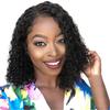 European American Wigs Women's Hoods Short Small Rolls Wavy Fluffy