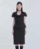 Mausolleum Mac Suit Midi Skirt - Black
