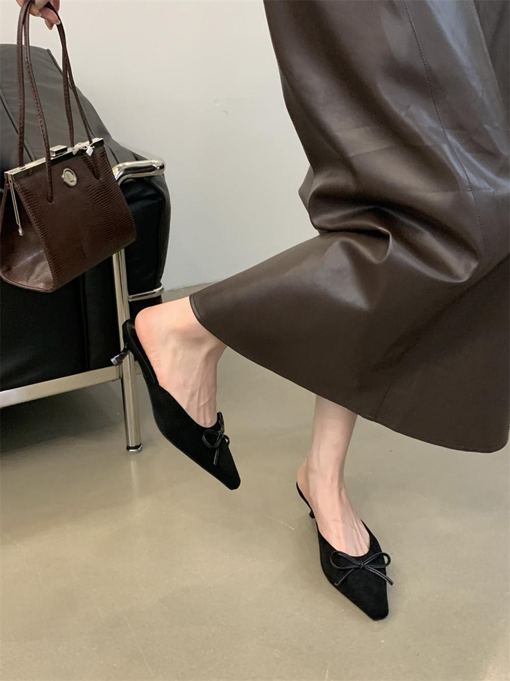 мода Модные женские тапочки с острым носком — фото 7