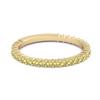Lemon Quartz Eternity Band Ring -925 Sterling Silver Gold Vermeil