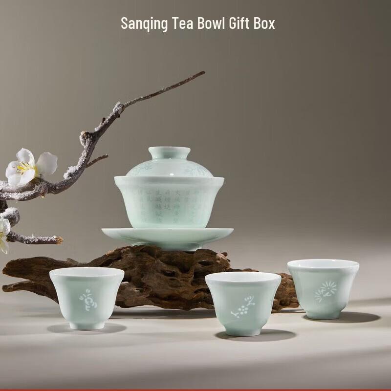 Forbidden City Sanqing Ceramic Tea Set