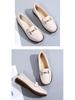 Women's Genuine Leather Slip-On Loafers: Velvet-Lined Warm Flat Shoes